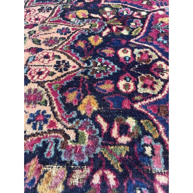 Persian Antique Classical Piece with Signature Jewel Tones with Lime Greens Rug 10 x 13.4 For Sale - Image 3 of 18