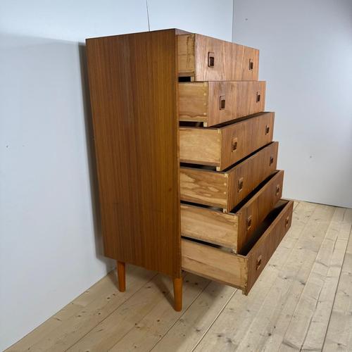 Mid-Century Modern Vintage Danish Teak Chest of Drawers, 1960s For Sale - Image 3 of 4