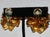 1960s Rhinestone and Gold Plated Clip-on Earrings 60s For Sale - Image 5 of 7