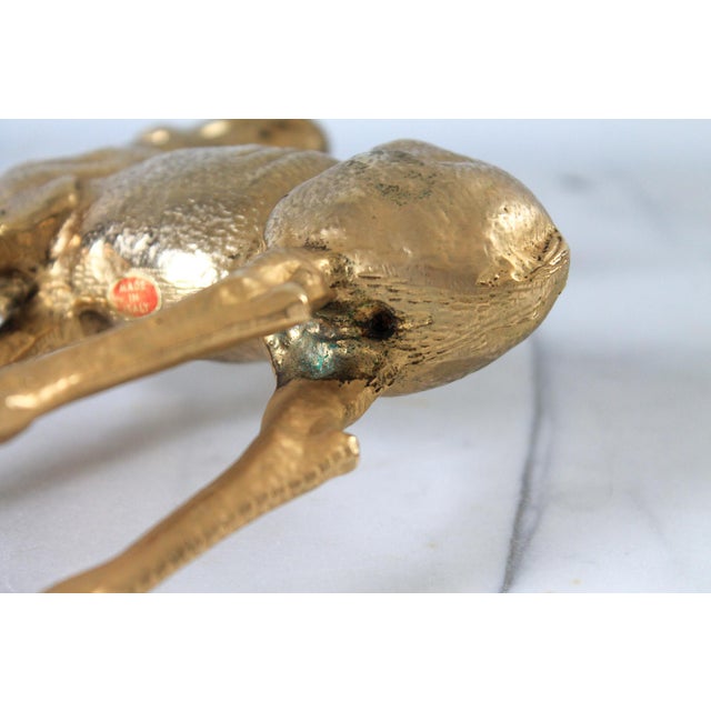 Vintage Italian Brass Deer Figurine For Sale - Image 12 of 13