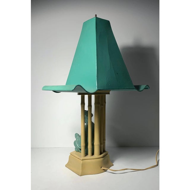 Bright Green Vintage 1950s Buddha Lamp For Sale - Image 8 of 8