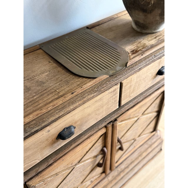 19th Century Antique French Pine Shop Counter For Sale - Image 5 of 7