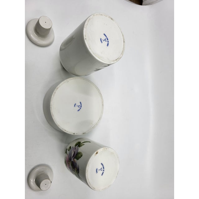 Vintage Paris Porcelain Bathroom Set, France, 1950, Set of 3 For Sale - Image 11 of 14