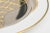 Vintage Fitz and Floyd Porcelain Gold Gilded Shell & Fish Desert or Appetizer Plates Set of 4 70's For Sale - Image 10 of 12