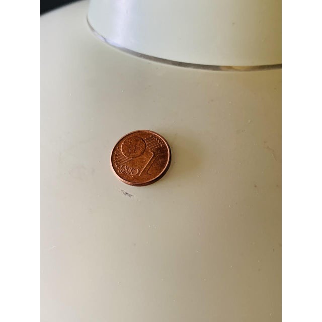 Mid-Century UFO Pendant Light in Opaline Glass, 1960s For Sale - Image 4 of 16