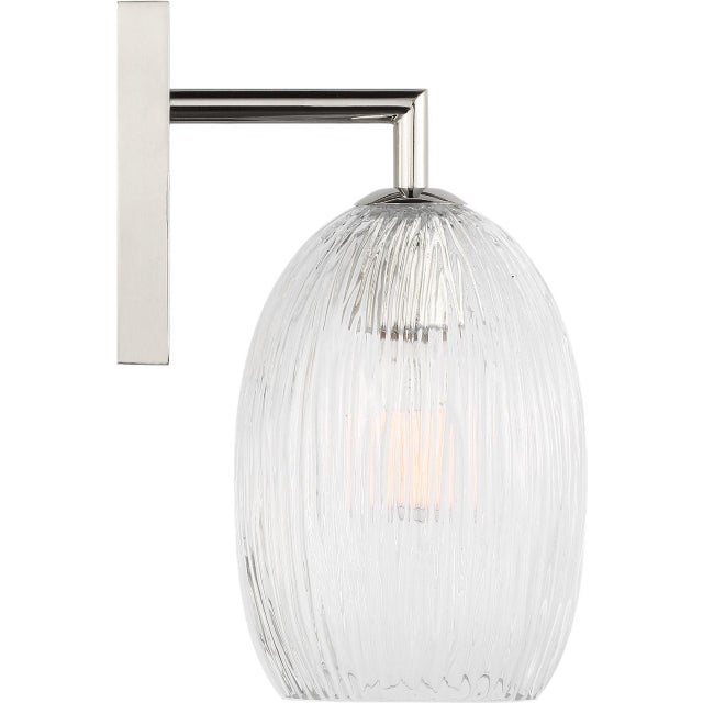 2020s Hable by Visual Comfort Studio Serafina Vanity Sconce in Polished Nickel Silver Finish For Sale - Image 5 of 5