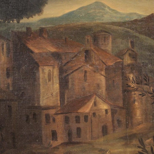 Italian Artist, Landscape, 1750, Oil on Canvas, Framed For Sale - Image 3 of 16
