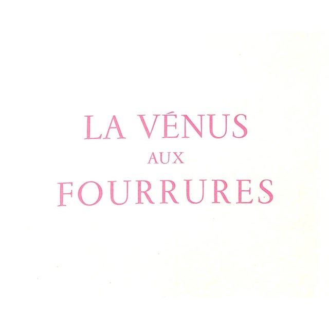 SACHER-MASOCH [198] pp. Maurice Gonon, Editeur In publisher's slipcase Exemplaire Numero 583/ 750 Sur Velin Chiffon de...