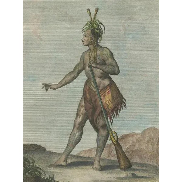 Teodoro Viero, Iroquois Warrior Native of Northern Canada, 1783, Engraving For Sale - Image 3 of 7
