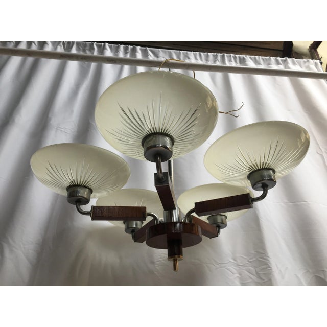 Art Deco Chandelier, 1920s For Sale - Image 4 of 15