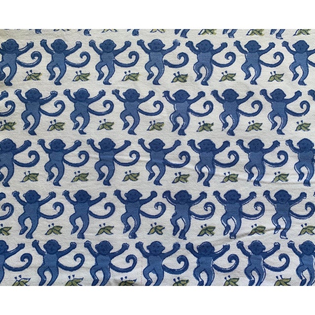 Roberta Roller Rabbit Blue Monkey 5 Yards Fabric Chairish