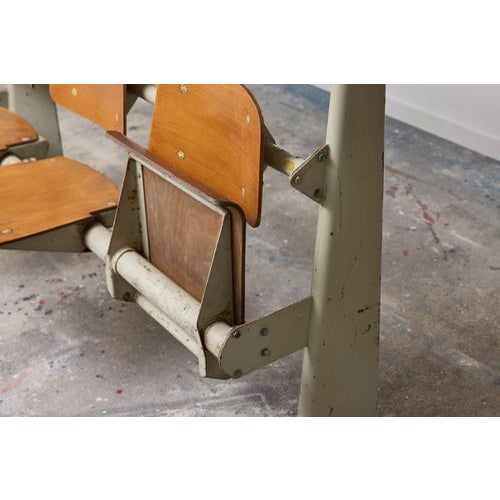 Brown Amphitheatre Bench by Jean Prouvé, 1950 For Sale - Image 8 of 12