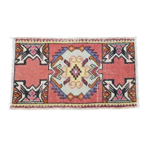 1950s Handknotted Vintage Wool Carpet