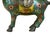 Metal Vintage Chinese Turquoise Blue Flower Cloisonné Enamel Horse Statue For Sale - Image 7 of 13
