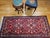 Salmon Vintage Persian Lilian Rug, Handknotted Wool, Geometric Pattern, Red & Ivory, 3x7 For Sale - Image 8 of 18