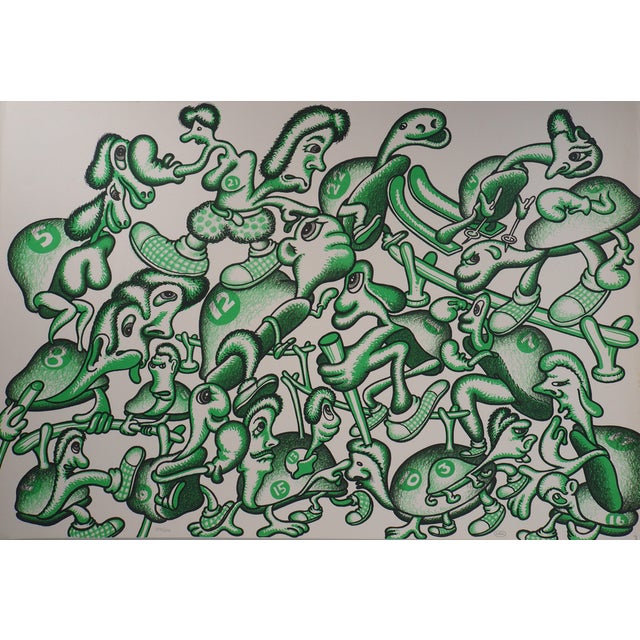 Pat Andrea, Olympic Games Athletes, Original Signed Lithograph For Sale