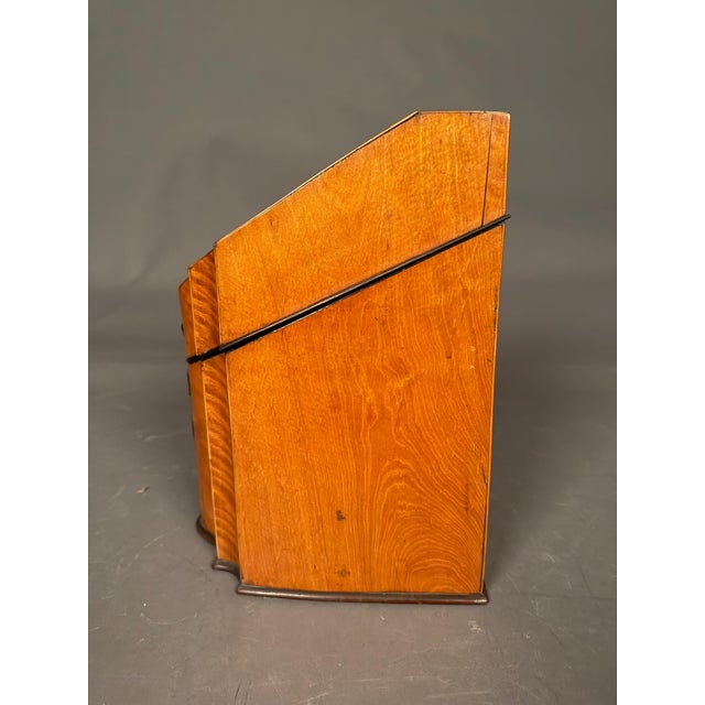 18th Century English Satinwood Document Box With Exotic Wood & Silver Inlay, Circa 1780 For Sale In Indianapolis - Image 6 of 18
