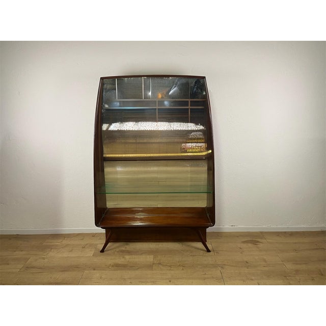 Wooden Console Mirror and Glass Shelf by Paolo Buffa, 1950s For Sale - Image 9 of 9