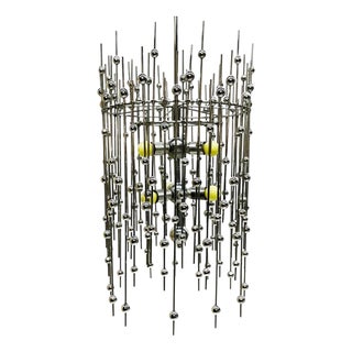 Chrome Molecule Pendant Lamp, 1970s For Sale