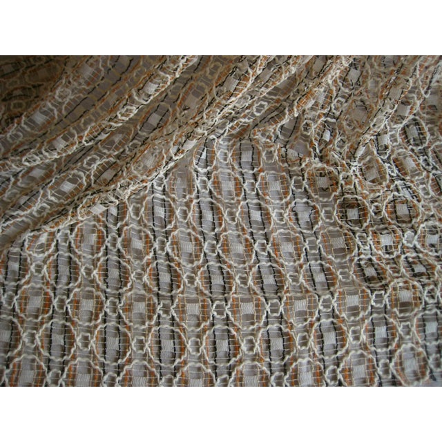 Jack Lenor Larsen Style Mid Century Pair of Sheer Curtains For Sale - Image 9 of 11