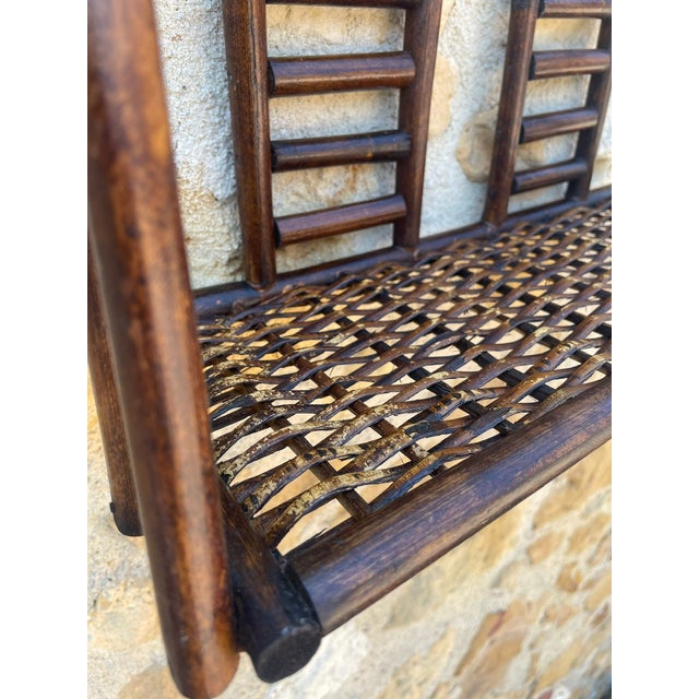 Mid- Century, Bamboo & Rattan Wall Shelf, 1960s For Sale - Image 4 of 18