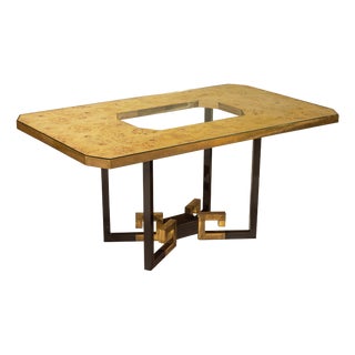 Dining Table by Sandro Petti for Angelo Metallarte, Italy, 1970s For Sale