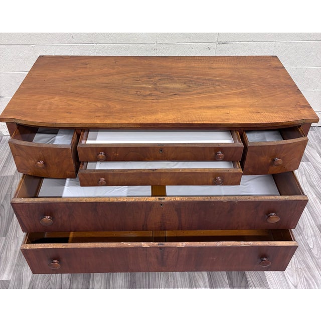 Wood Antique Holland Furniture Co. Of Michigan Mahogany Six Drawer Dresser For Sale - Image 7 of 11
