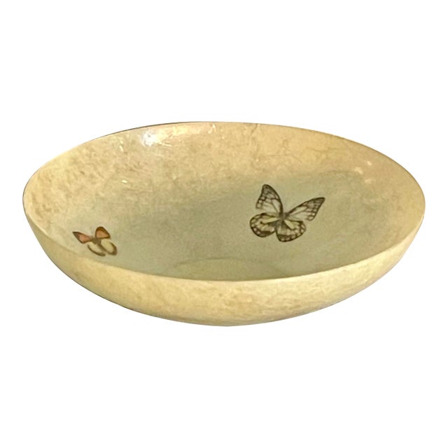1960s Large Fiberglass Butterfly Serving Bowl For Sale