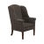 George III Style Custom Flame Stitch Upholstered Wing Chair For Sale - Image 13 of 13