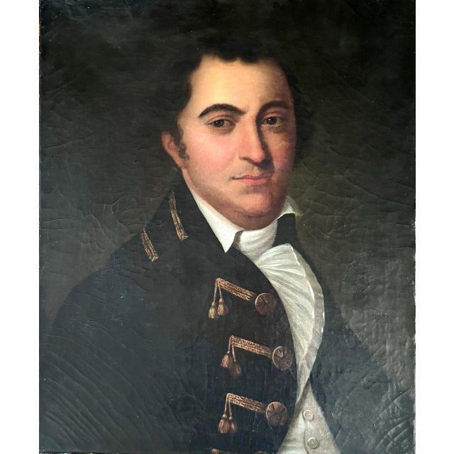 Portrait of a Man 1790-1820, Oil on Canvas For Sale - Image 7 of 7