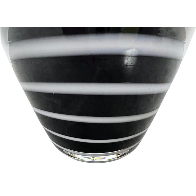 1970s Polish Art Glass: Monochrome Ribbon Vase For Sale In Austin - Image 6 of 10