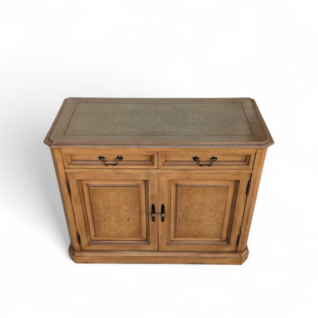 Vintage Buffet Cabinet • Solid Wood Sideboard • 1970s Storage Cabinet • Traditional Credenza • Entryway or Dining Roo... For Sale - Image 13 of 18