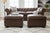 1960s Classic Pair of Brown Leather Ottomans With Brass Nailhead Trim For Sale - Image 16 of 16