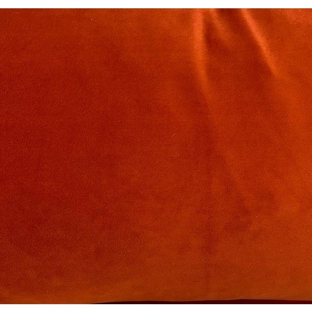 Festive Santa With Animal Friends Christmas Themed Bolster Pillow With Red Velour-Like Back - Made in U K For Sale - Image 10 of 12