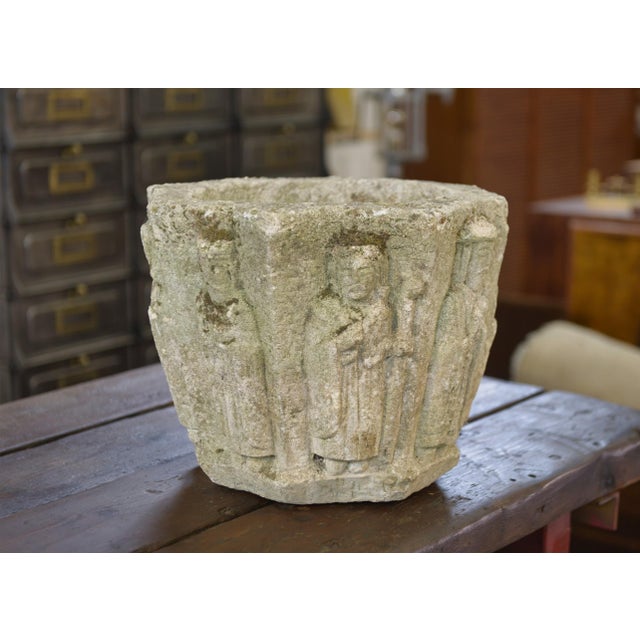 Reconstituted Stone Planter, 1950s For Sale - Image 10 of 10