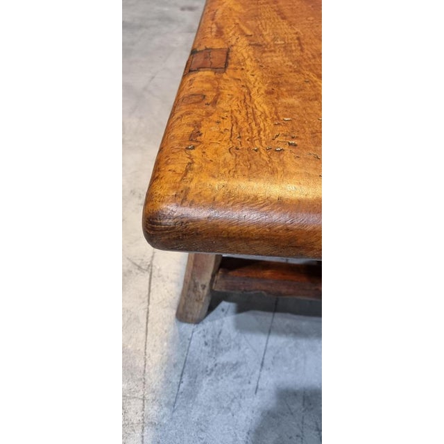 Vintage Brutalist Coffee Table in Acasia, 1970s For Sale - Image 9 of 18