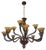 Tobacco Chandelier in Murano Glass from Simoeng For Sale