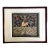 Framed Chinese Qing Dynasty Embroidered Ninth Military Rank Badge For Sale