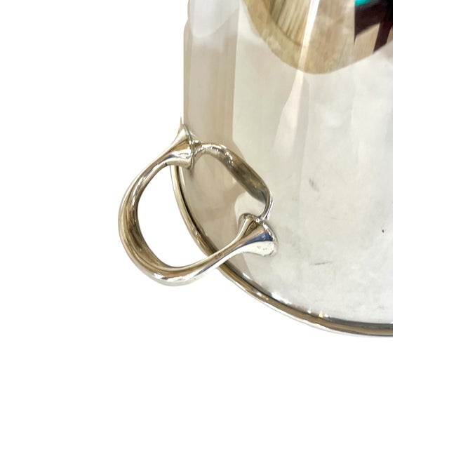 1930s Antique Art Deco Asprey of London Silver Plate Ice Champagne Bucket on Later Stand For Sale - Image 5 of 18