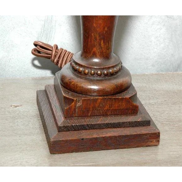 American Carved Table Lamps - A Pair For Sale - Image 3 of 8