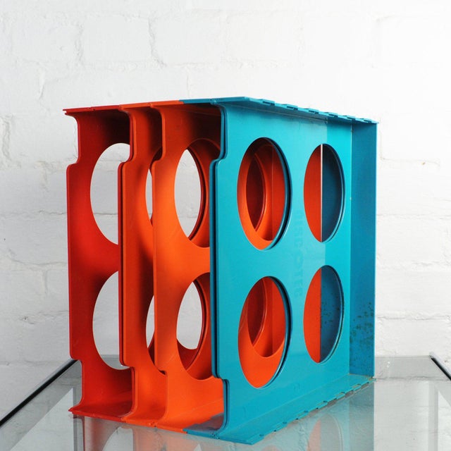 Vintage Vinyl Rack Discotec by Cogebi, 1970s For Sale - Image 10 of 11