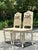 Cream Vintage Regency Cane Side Chairs - A Pair For Sale - Image 8 of 12
