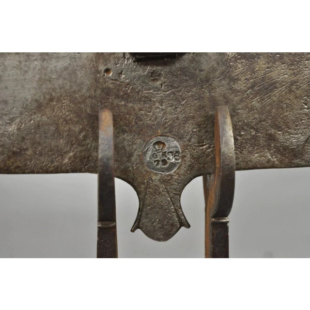 Mid 19th Century Mid 19th Century Antique English Gothic Arts & Crafts Hand Wrought Iron Balance Beam Scale For Sale - Image 5 of 12