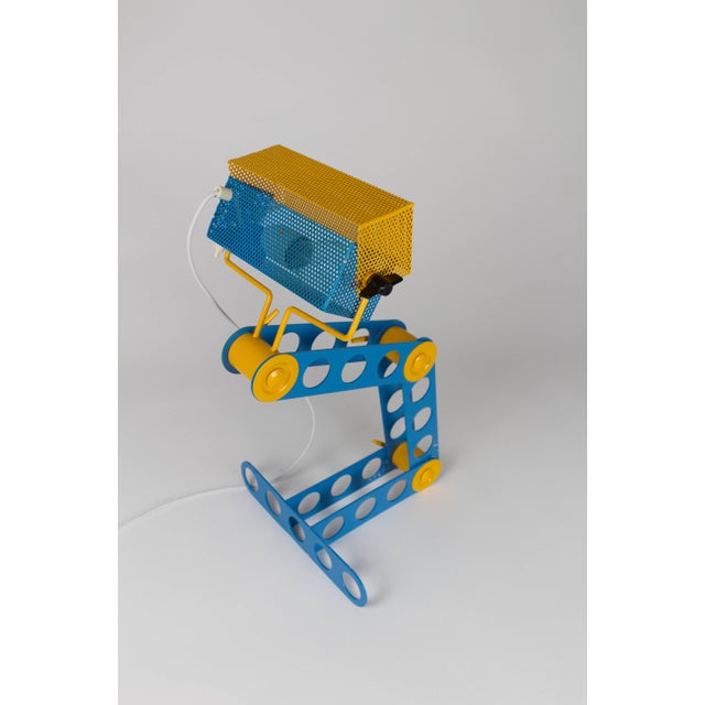 1970s Adjustable Meccano Table Lamp by Lisola Che Non Cè, Italy, 1970s For Sale - Image 5 of 17