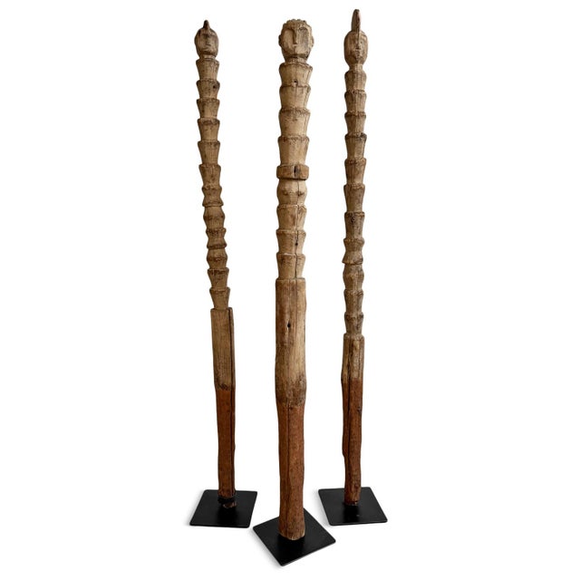 Antique African Dinka Property Post Sculpture on Stand For Sale - Image 10 of 12