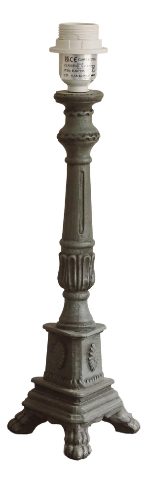 Table Lamp with Paw Feet and Patina Finish
