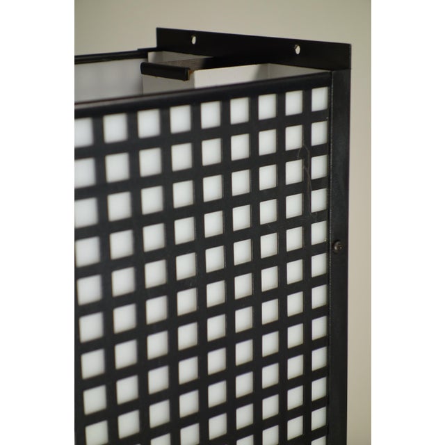 Bieffeplast Vintage Italian Black White Wall Lamps, 1980, Set of 2 For Sale - Image 4 of 10