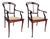 Art Nouveau Wooden Armchairs by Carlo Zen, Italy, 1900, Set of 2 For Sale