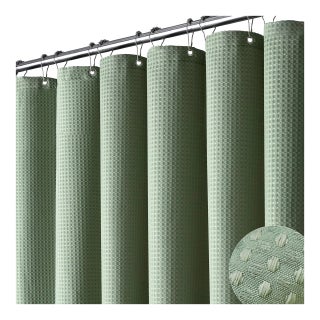 Dynamene Sage Green Shower Curtai For Sale