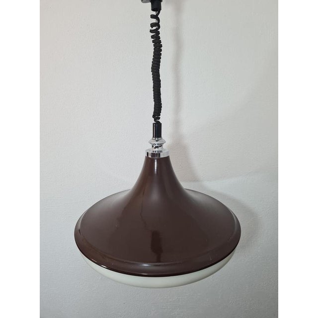 1970s Space Age UFO Pendant Lamp from Massive, Belgium, 1970s For Sale - Image 5 of 10